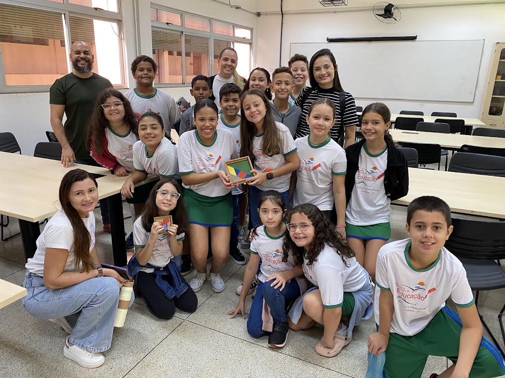 Desafios matemáticos também foram propostos aos visitantes de forma lúdica